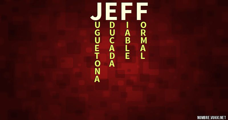 Acróstico jeff