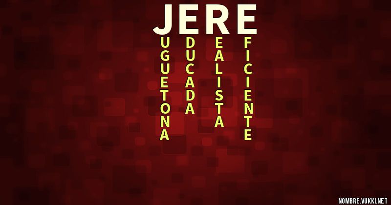 Acróstico jere