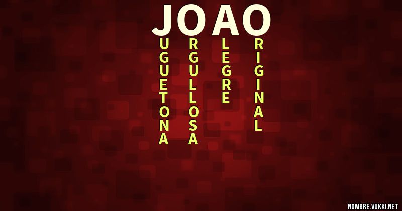 Acróstico joao