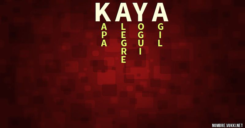 Acróstico kaya
