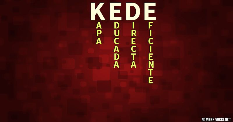 Acróstico kede