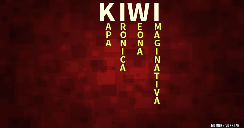 Acróstico kiwi