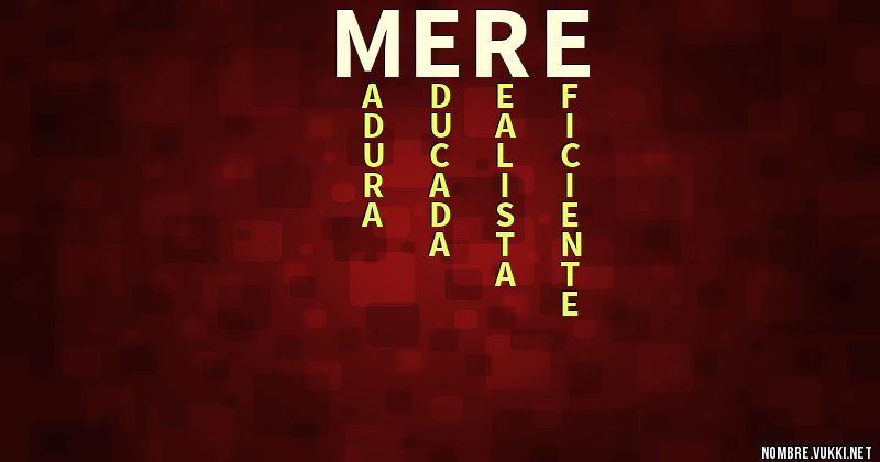 Acróstico mere