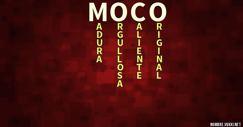 Acróstico moco