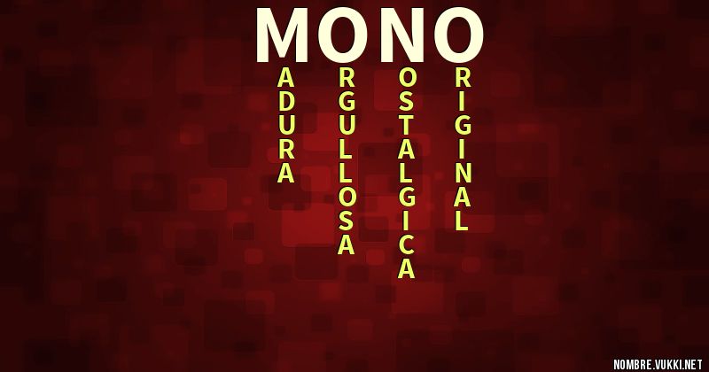 Acróstico mono