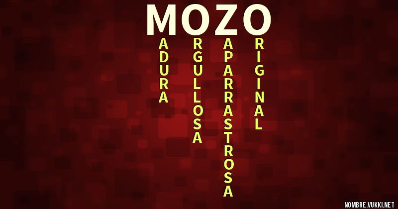 Acróstico mozo