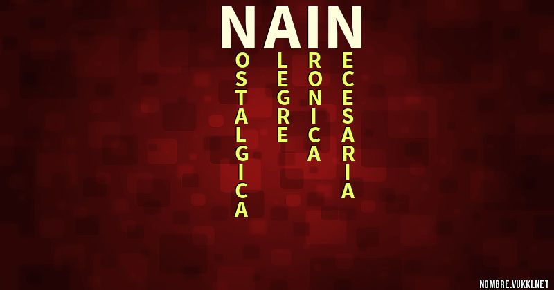 Acróstico nain