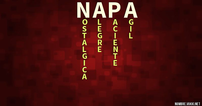 Acróstico napa
