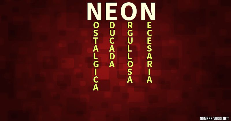 Acróstico neon