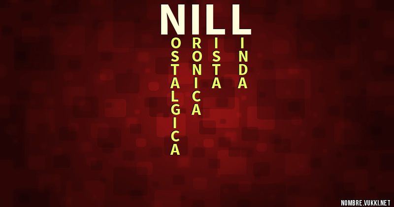 Acróstico nill