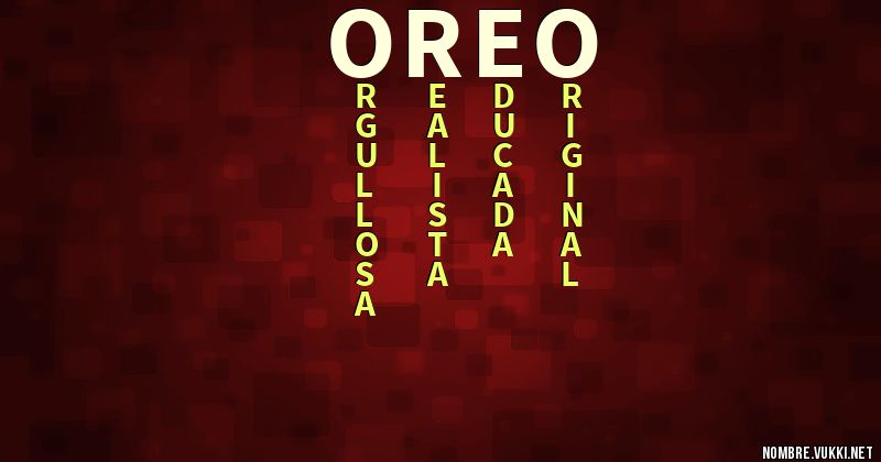 Acróstico oreo