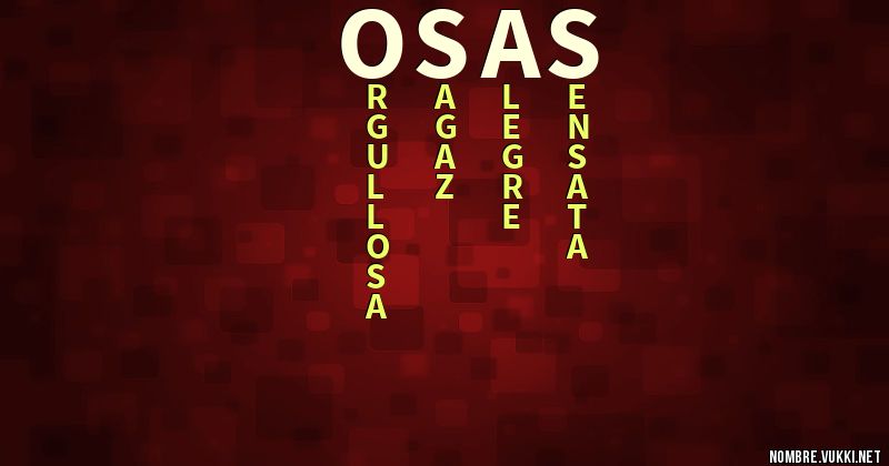 Acróstico osas