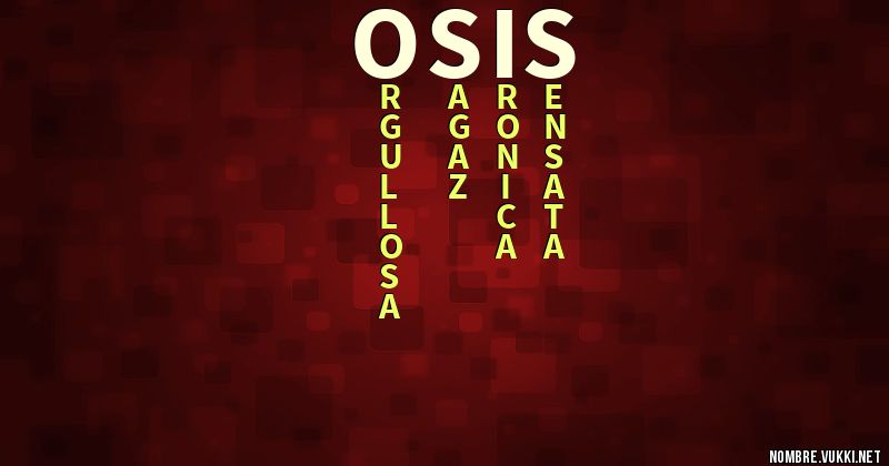 Acróstico osis