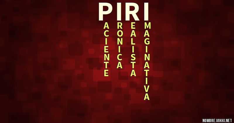 Acróstico piri