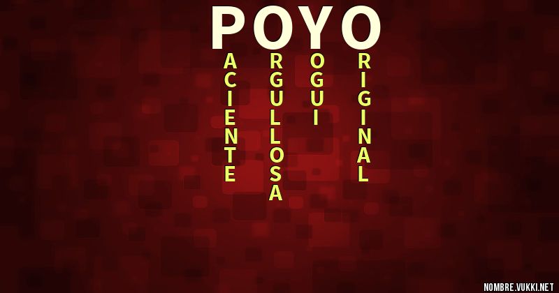 Acróstico poyo