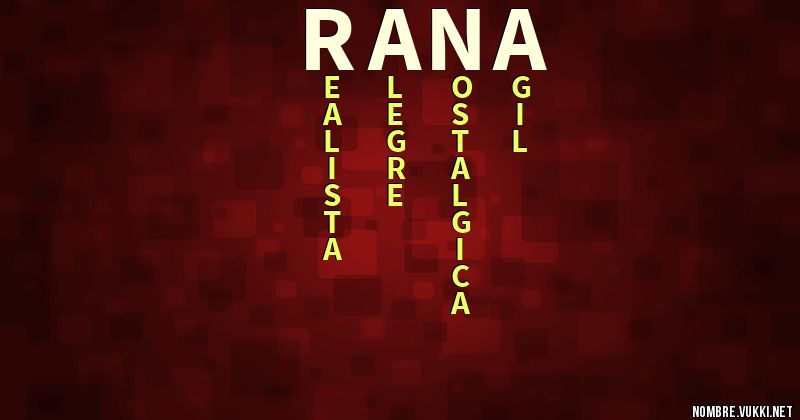 Acróstico rana