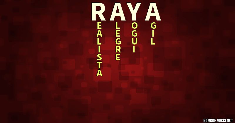 Acróstico raya