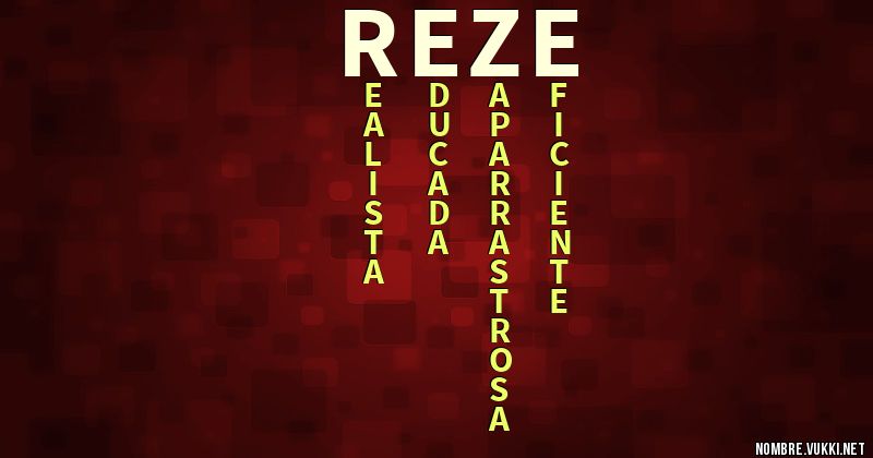 Acróstico reze