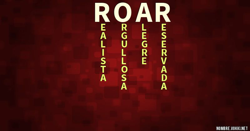 Acróstico roar