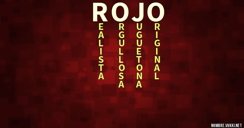 Acróstico rojo
