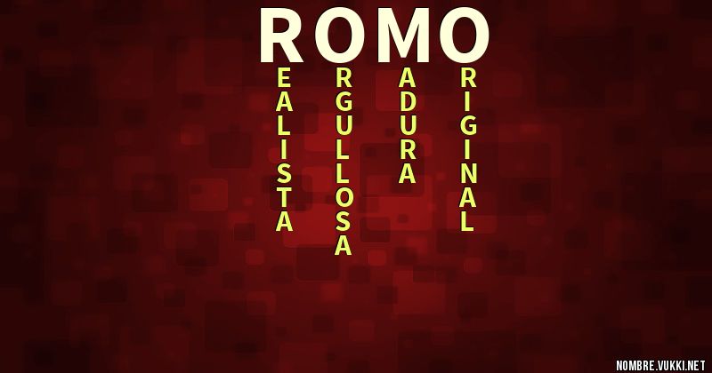 Acróstico romo
