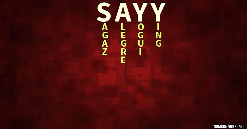 Acróstico sayy