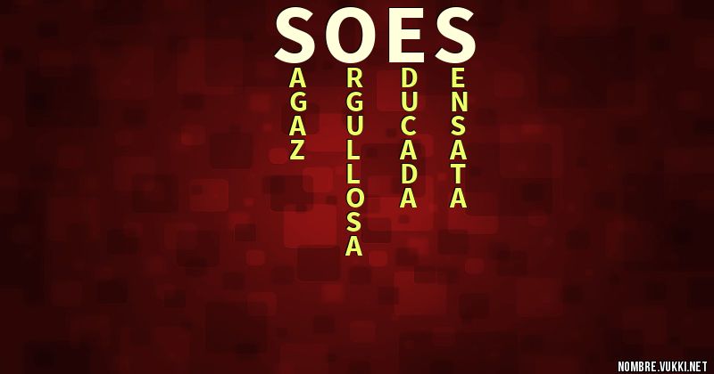 Acróstico soes