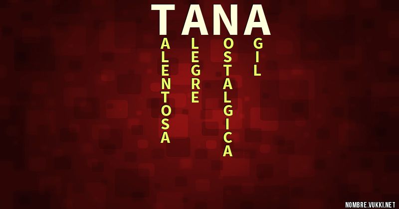 Acróstico tana