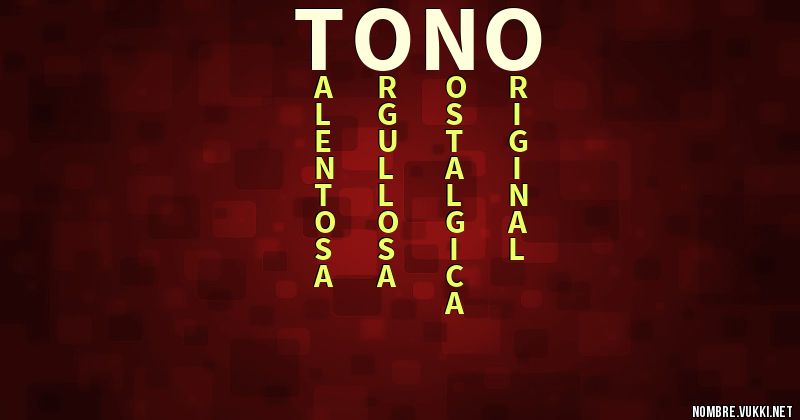 Acróstico tono