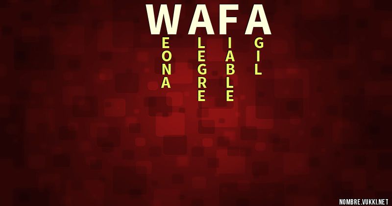 Acróstico wafa