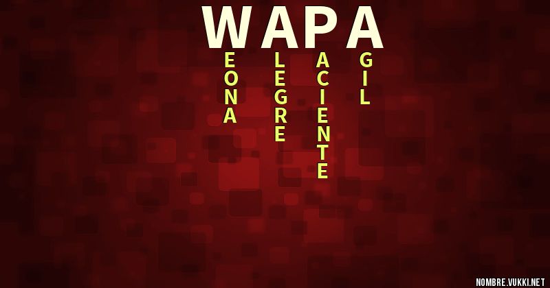 Acróstico wapa