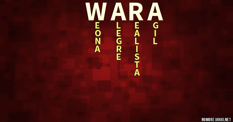 Acróstico wara