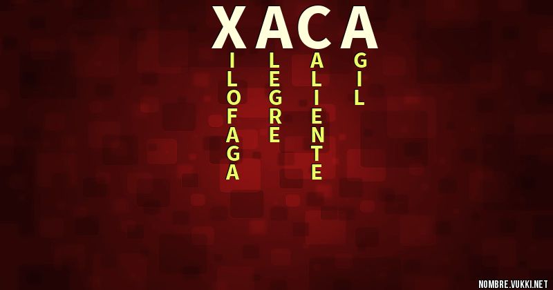 Acróstico xaca