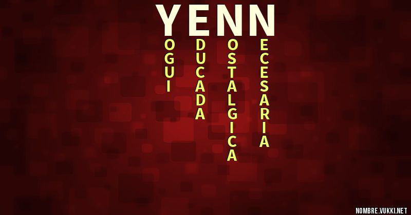 Acróstico yenn