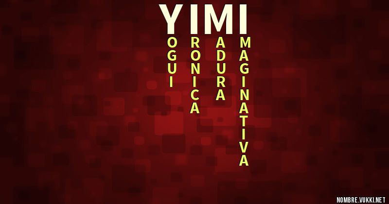 Acróstico yimi