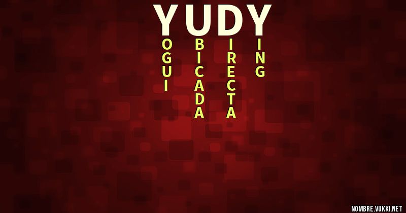 Acróstico yudy