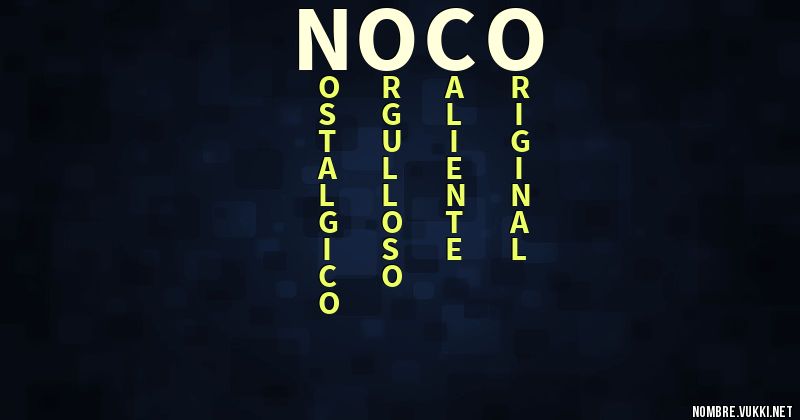 Acróstico ñoco