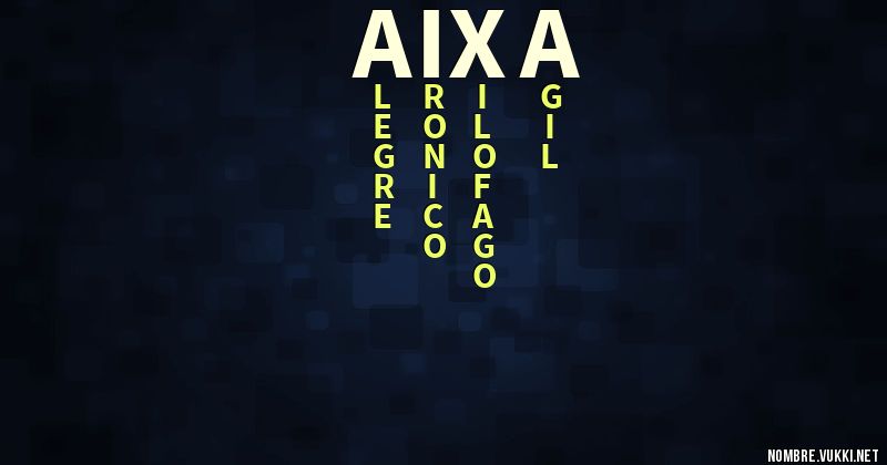 Acróstico aixa