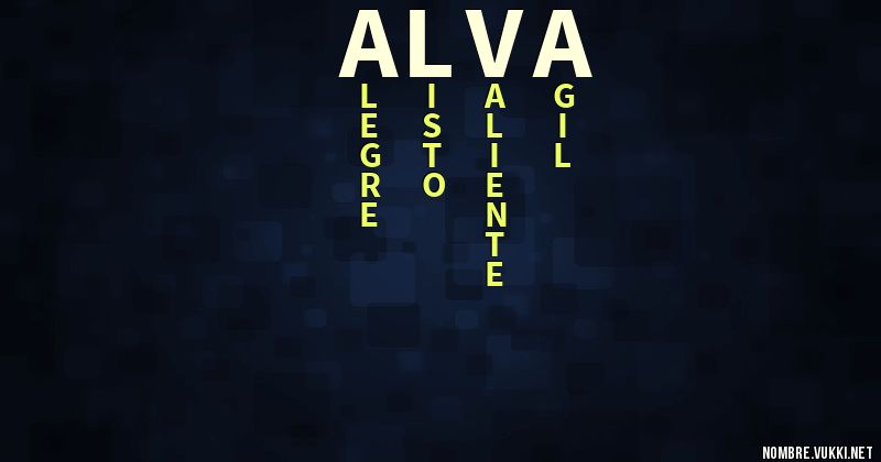 Acróstico alva