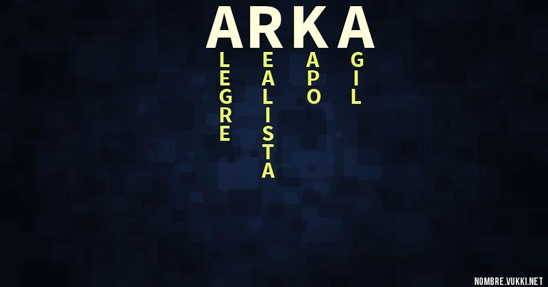 Acróstico arka