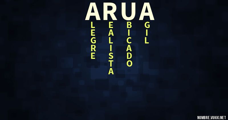 Acróstico arua