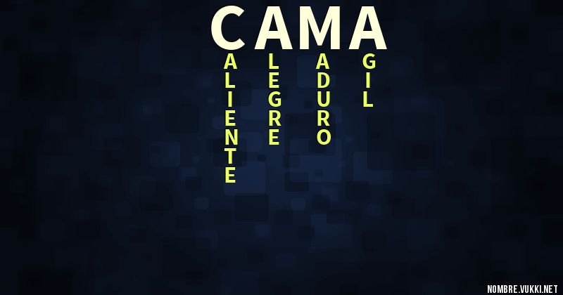 Acróstico cama