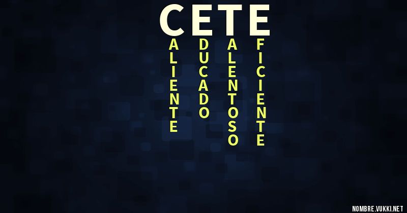 Acróstico cete