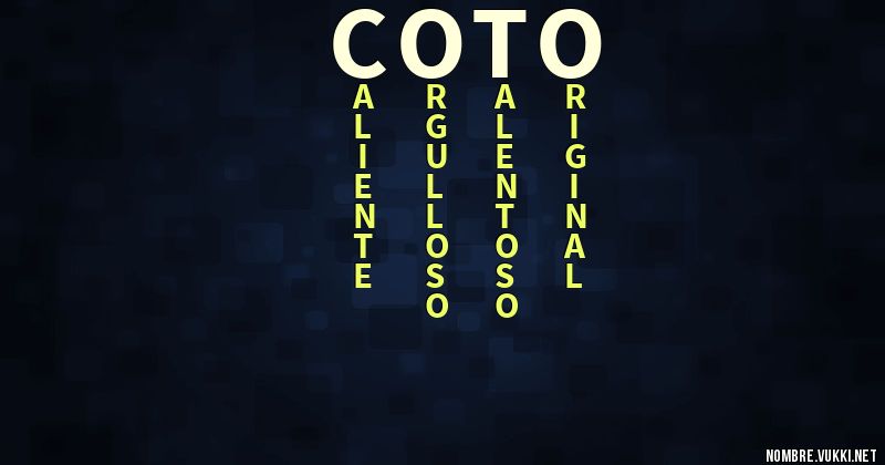 Acróstico coto