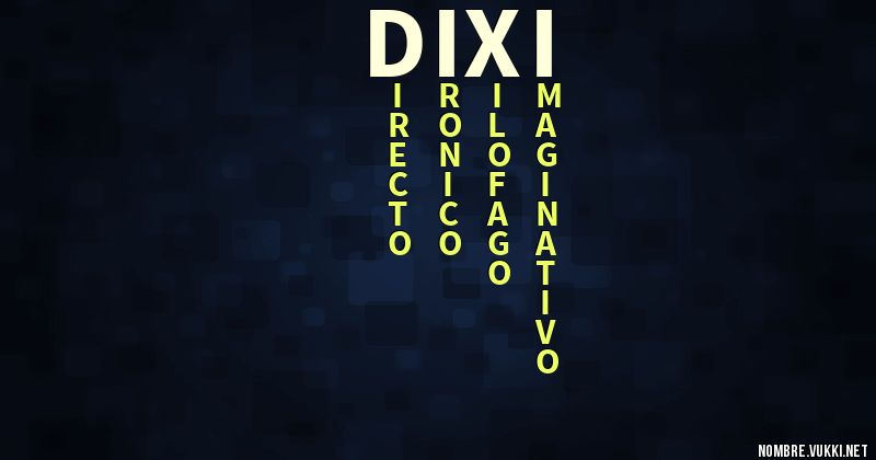 Acróstico dixi