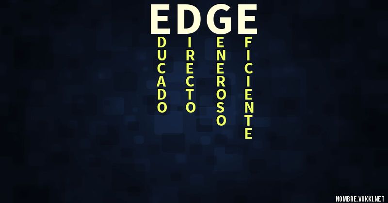 Acróstico edge