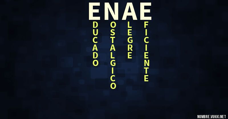 Acróstico enae