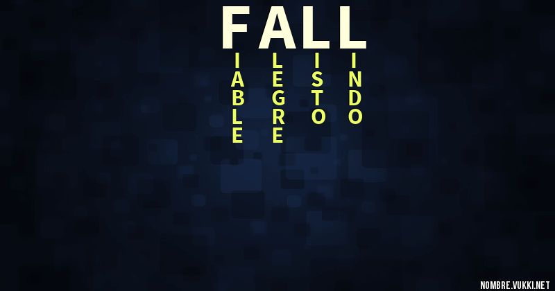 Acróstico fall