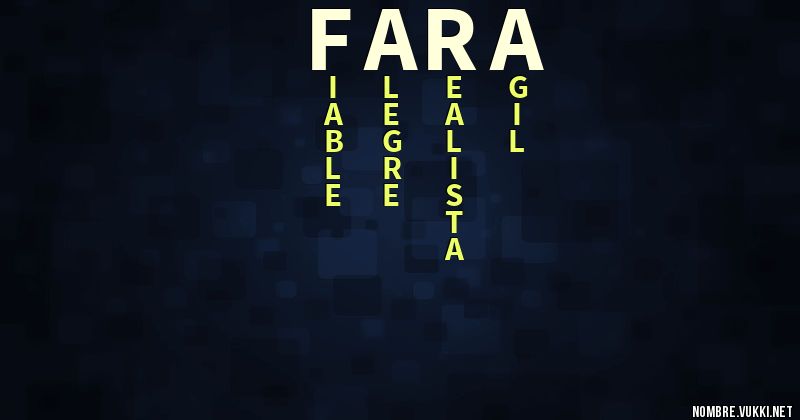 Acróstico fara