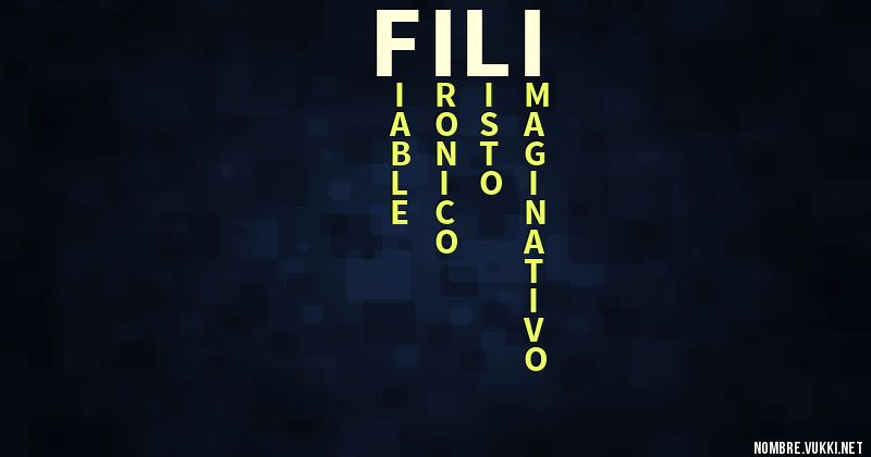 Acróstico fili